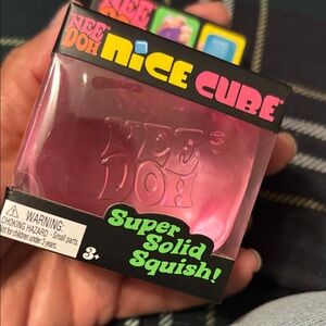 Nee Doh Nice Cube - Pink Super Solid Squish